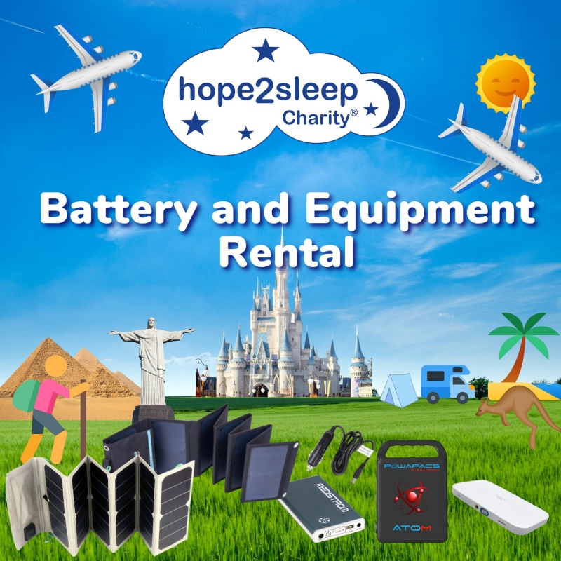 Battery & Accessories Rental for CPAP & Noninvasive Ventilator